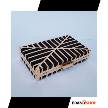Stripe Metal Clutch