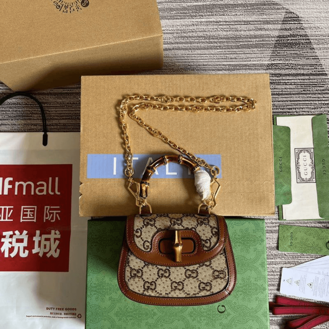 G-u-c-c-i Bamboo Handbag